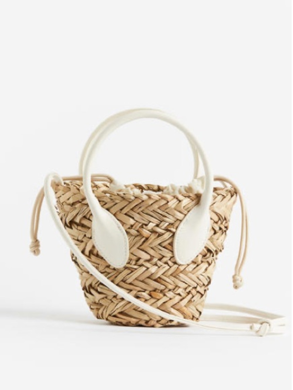 H&M Straw Drawstring Mini Tote - Picture 4 of 4